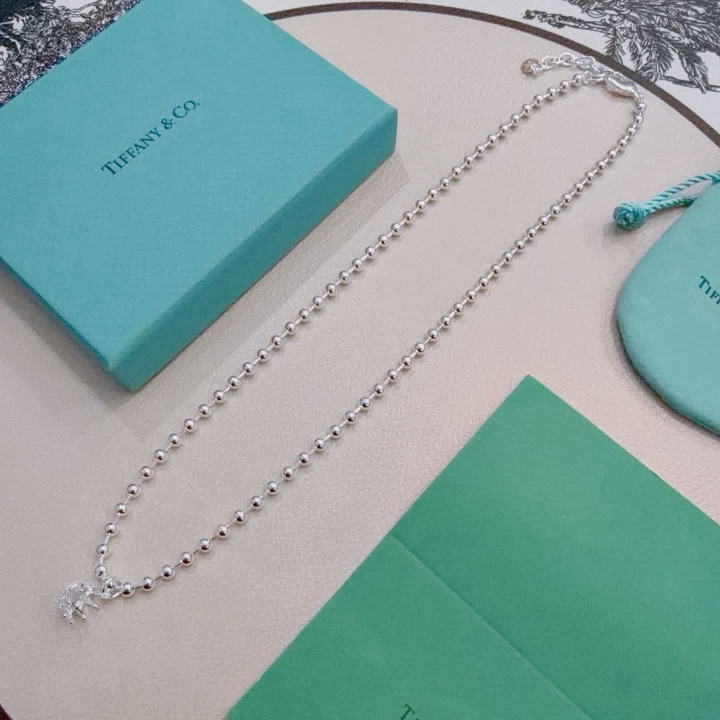 Tiffany & Co. Sterling Silver Bead Necklace